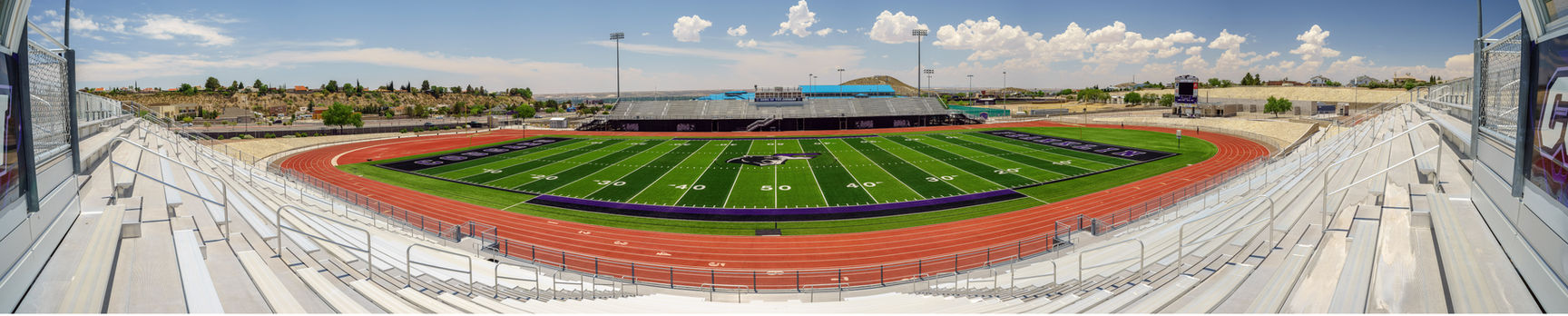 Franklin High School Stadium architectural photography image 3 by Jordan Licon