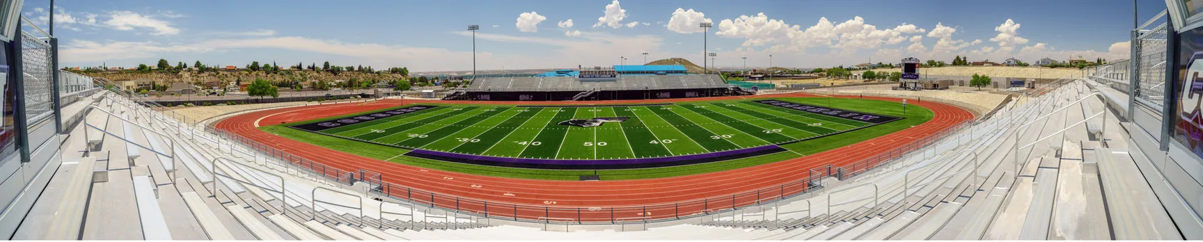 Franklin High School Stadium architectural photography image 3 by Jordan Licon
