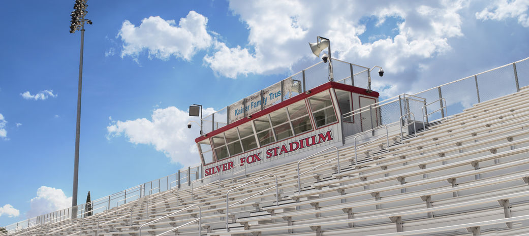 Jefferson High School Stadium architectural photography image 2 by Jordan Licon