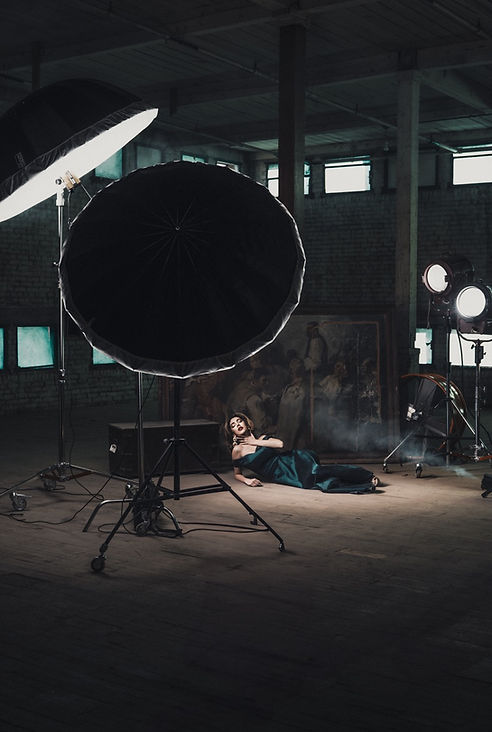 Pageantry editorial portrait with full studio lighting setup by Jordan Licon