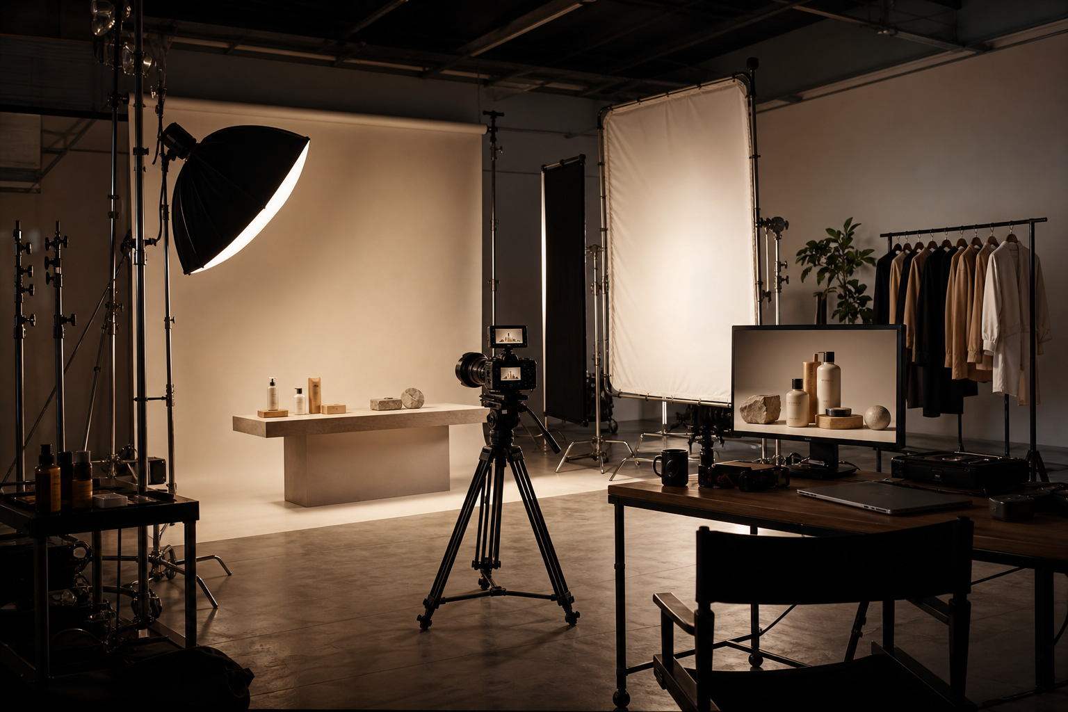 AI generated architectural and interior photography service visual