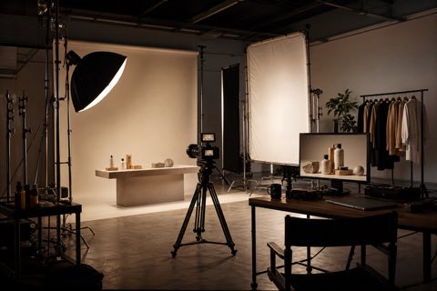 AI generated architectural and interior photography service visual