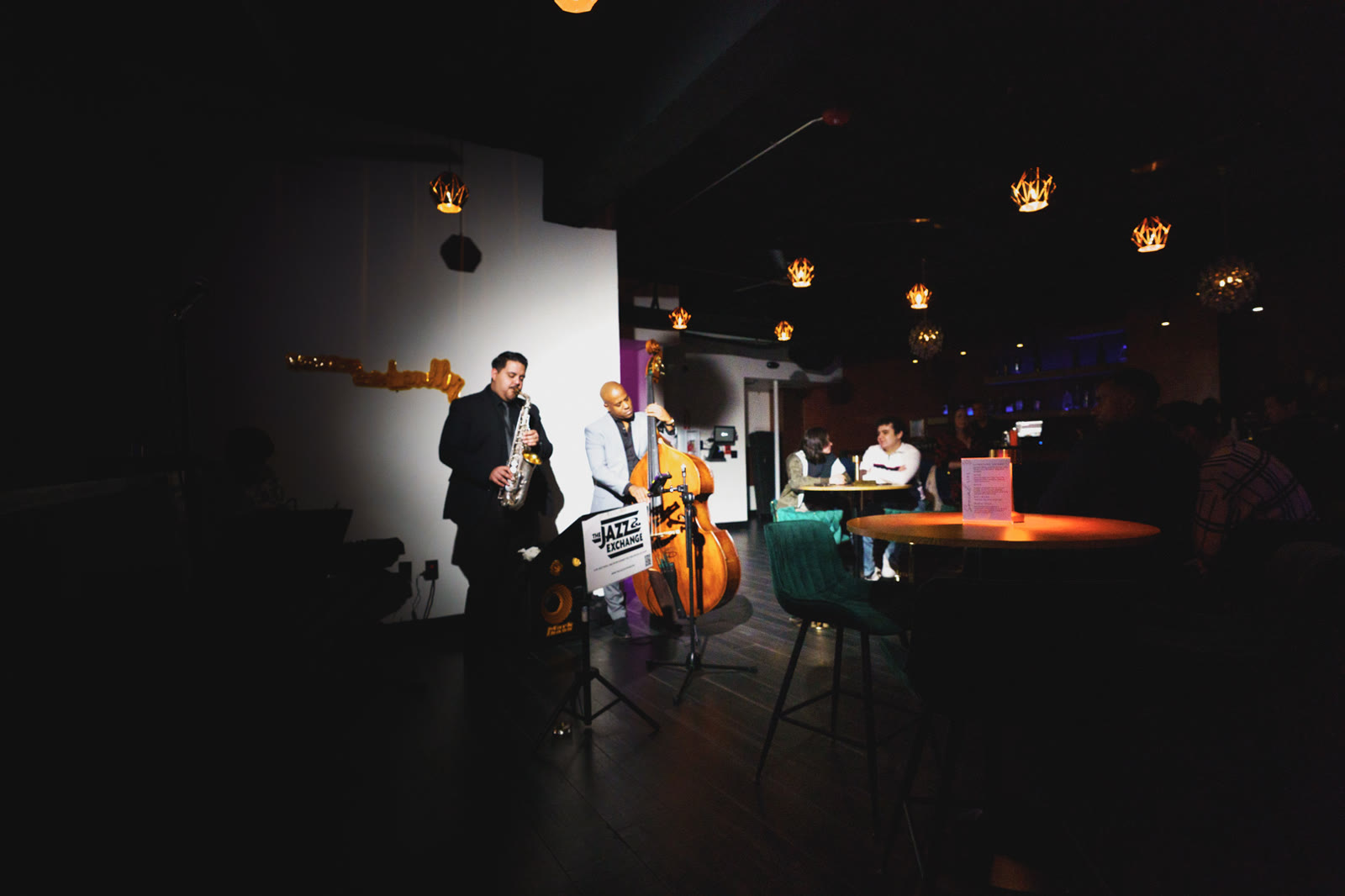 Jazz musicians and venue details photographed by Jordan Licon