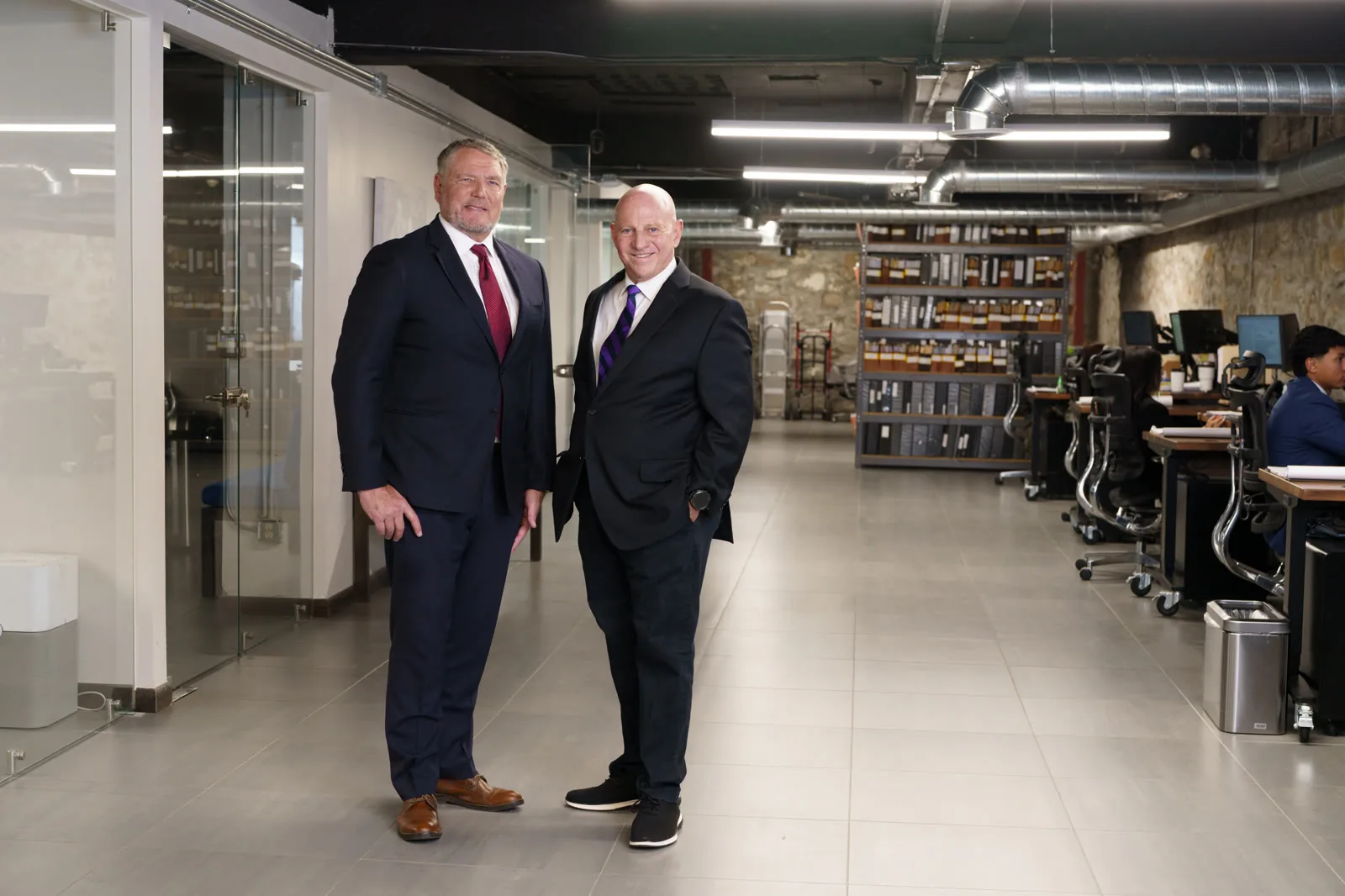 Business partners photographed by Jordan Licon in their working office